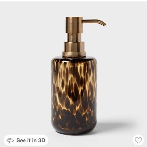 Threshold Amber Tortoise Glass Soap Dispenser